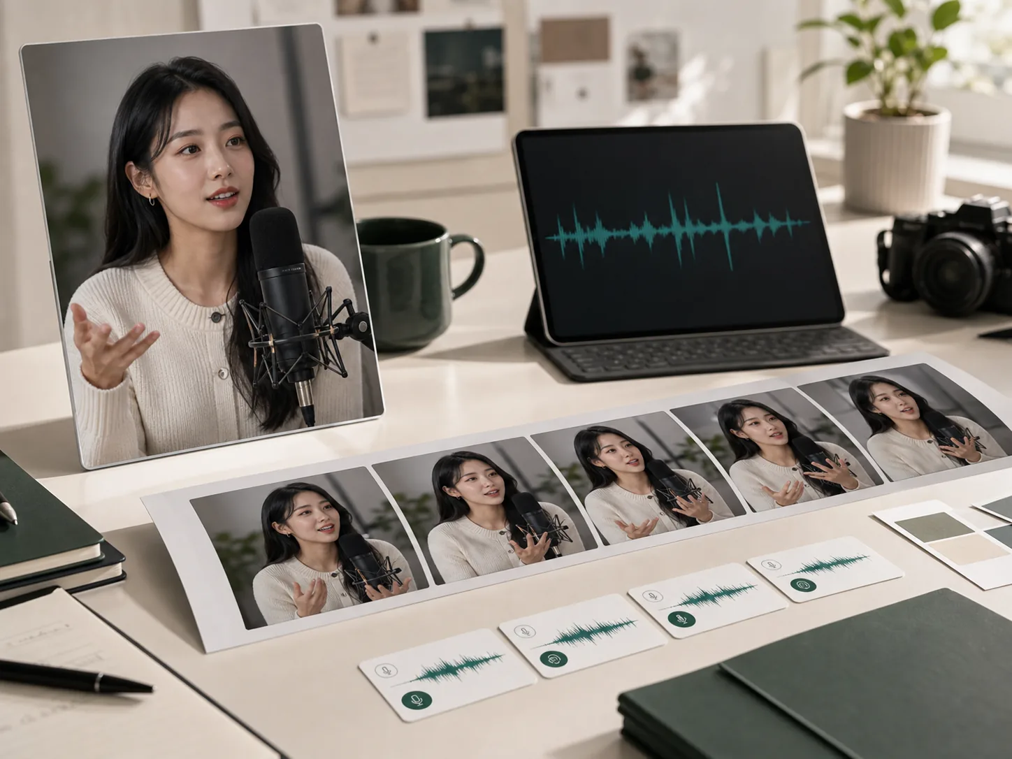 Kling gallery showing one consistent character across camera angles and poses