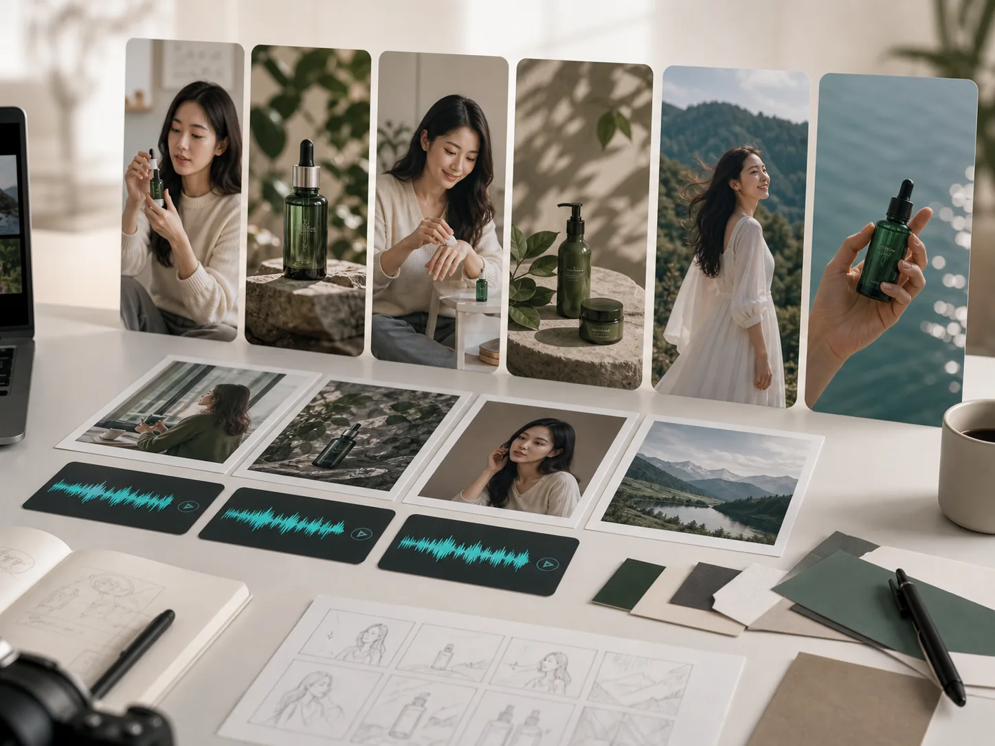 Kling product presenter scene with consistent subject and product references