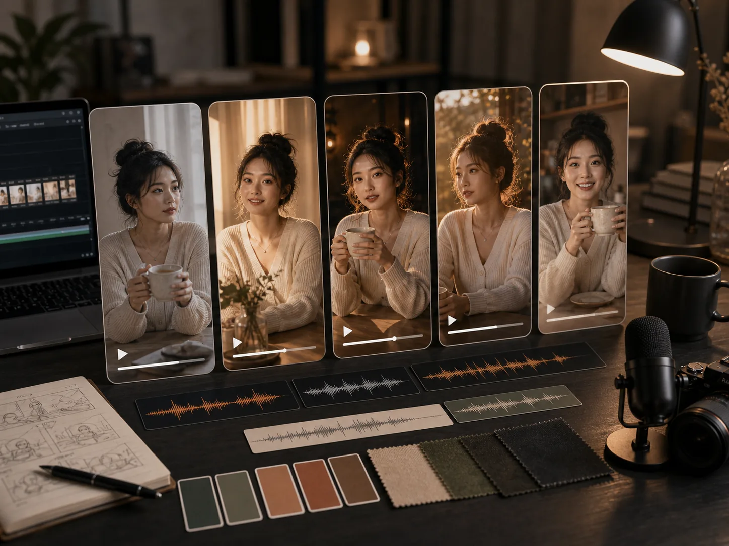 Wan Thinking Mode planning studio with first and last keyframe boards