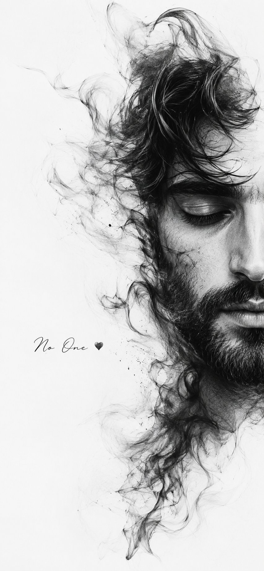 Transform the provided man's portrait into an ultra-detailed monochrome