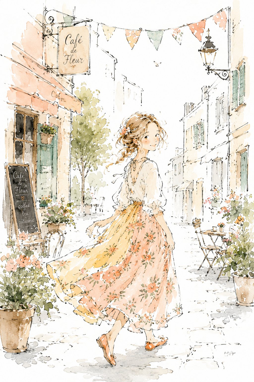 Would you walk this street? GPT image 2 on ChatGpt loose ink sketch