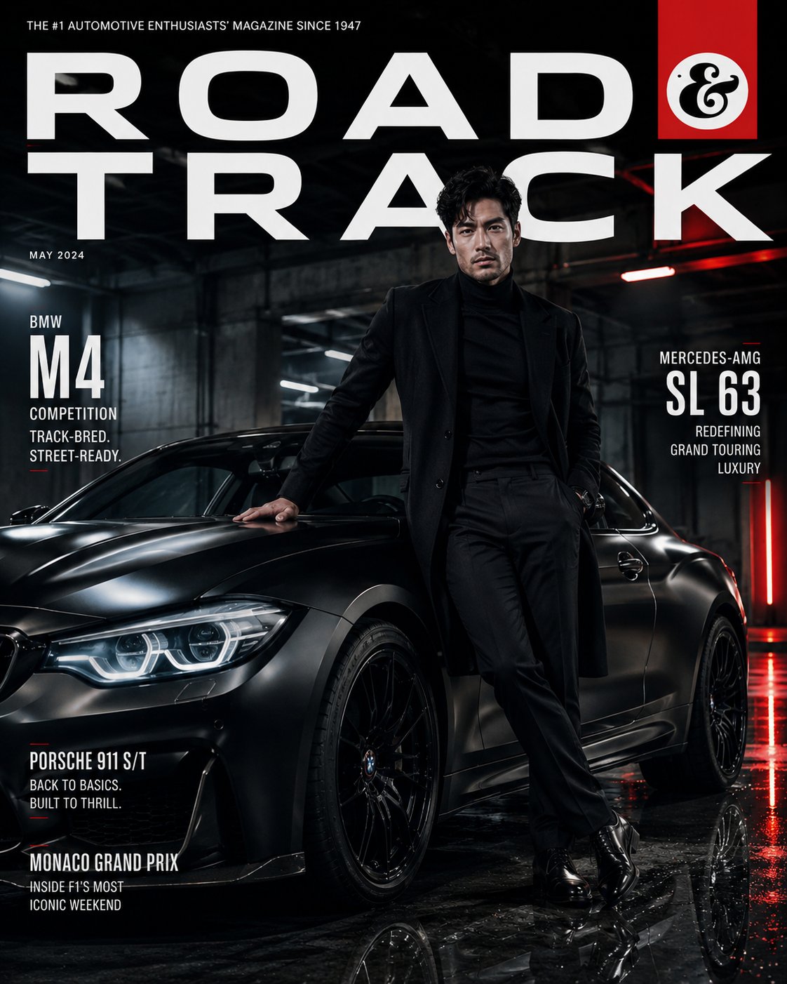 GPT Image 2 on ChatGPT Ultra-realistic automotive lifestyle magazine cover