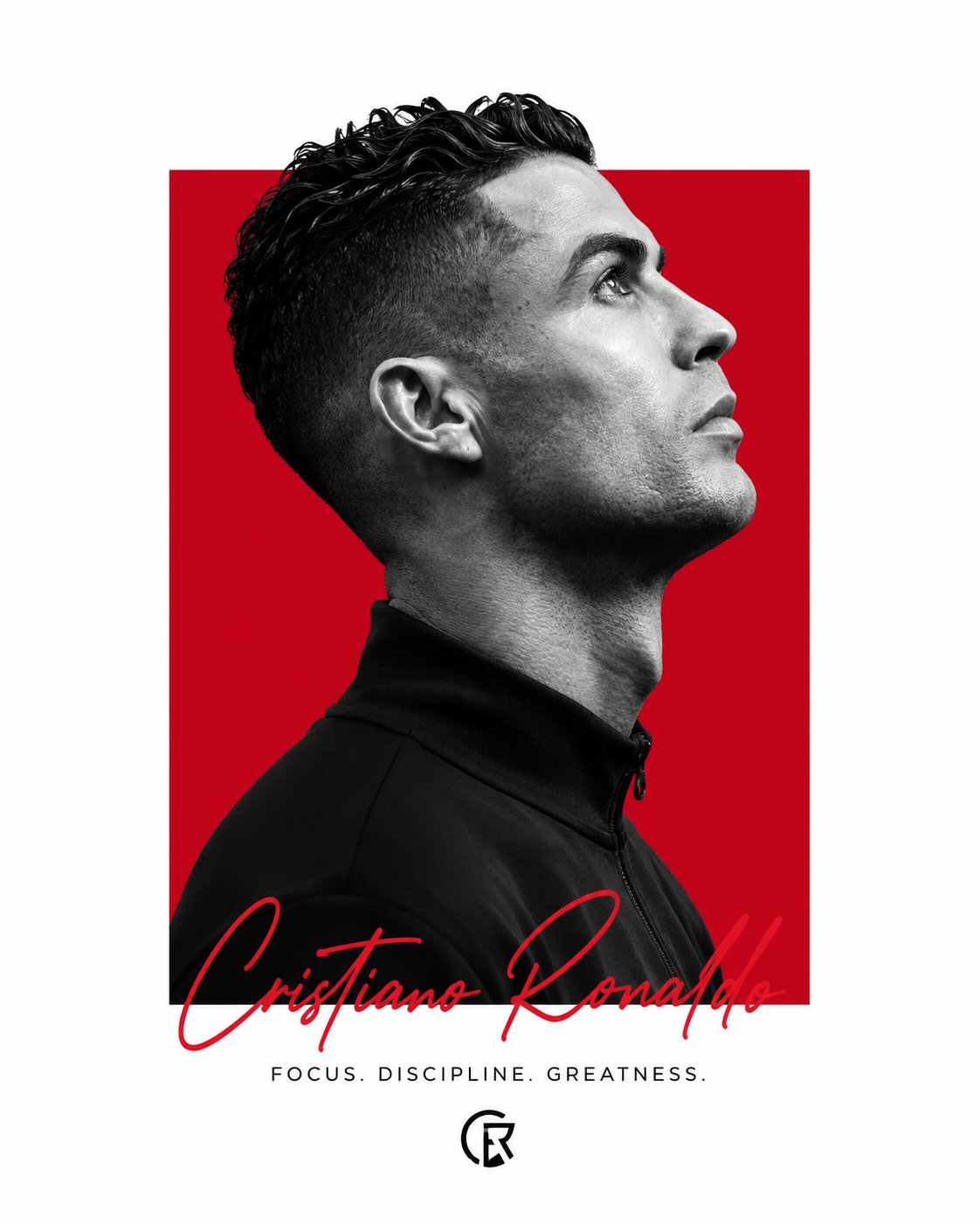 Minimalist editorial portrait poster design featuring [SUBJECT] with the same