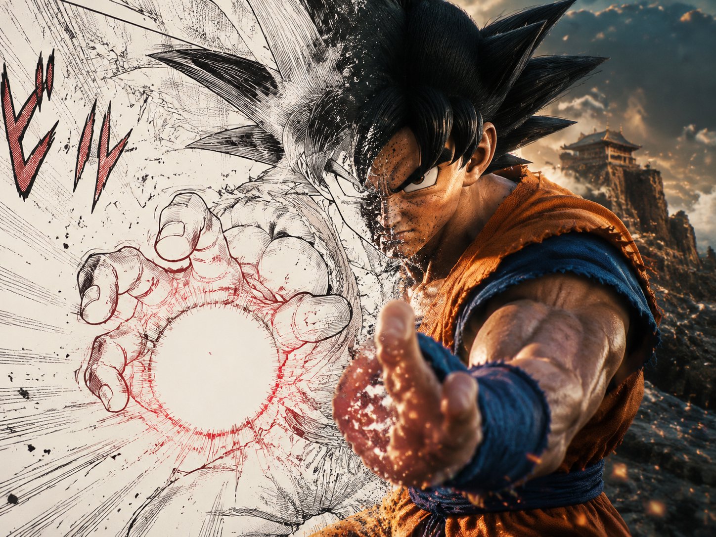 How about this one? prompt is nearly the same: 16:9, do this for Dragon Ball: