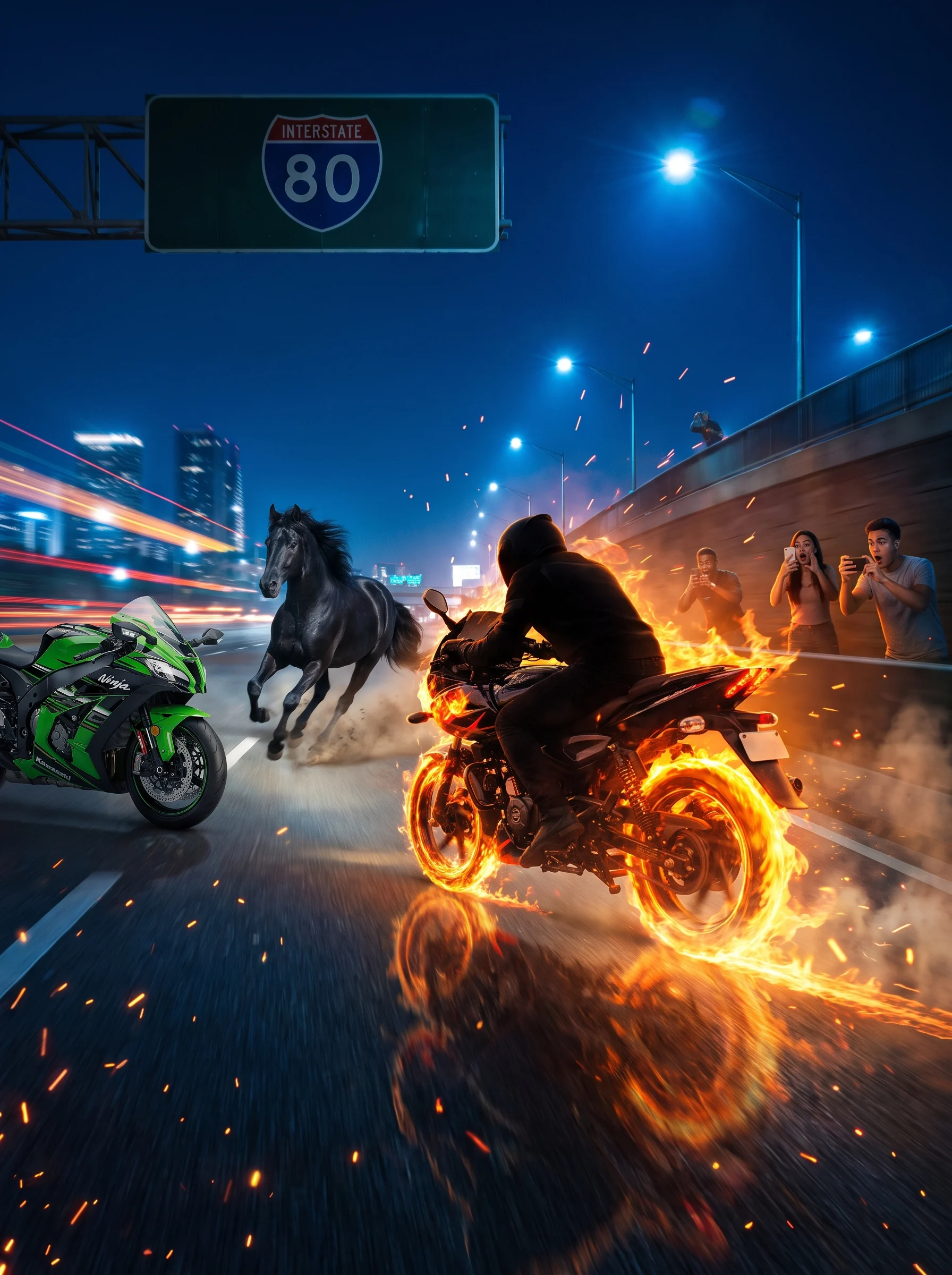 A hyper-realistic, cinematic 8K resolution action shot of...