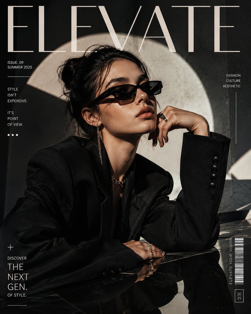 ULTRA-PREMIUM LUXURY FASHION EDITORIAL COVER | HIGH-END MAGAZINE COVER | ELEVATE MAGAZI...
