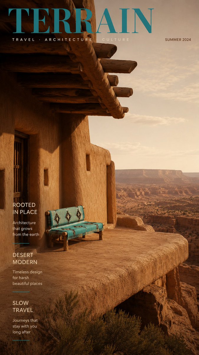 Editorial architecture photography of a [ARCHITECTURE STYLE] structure on a long cantil...