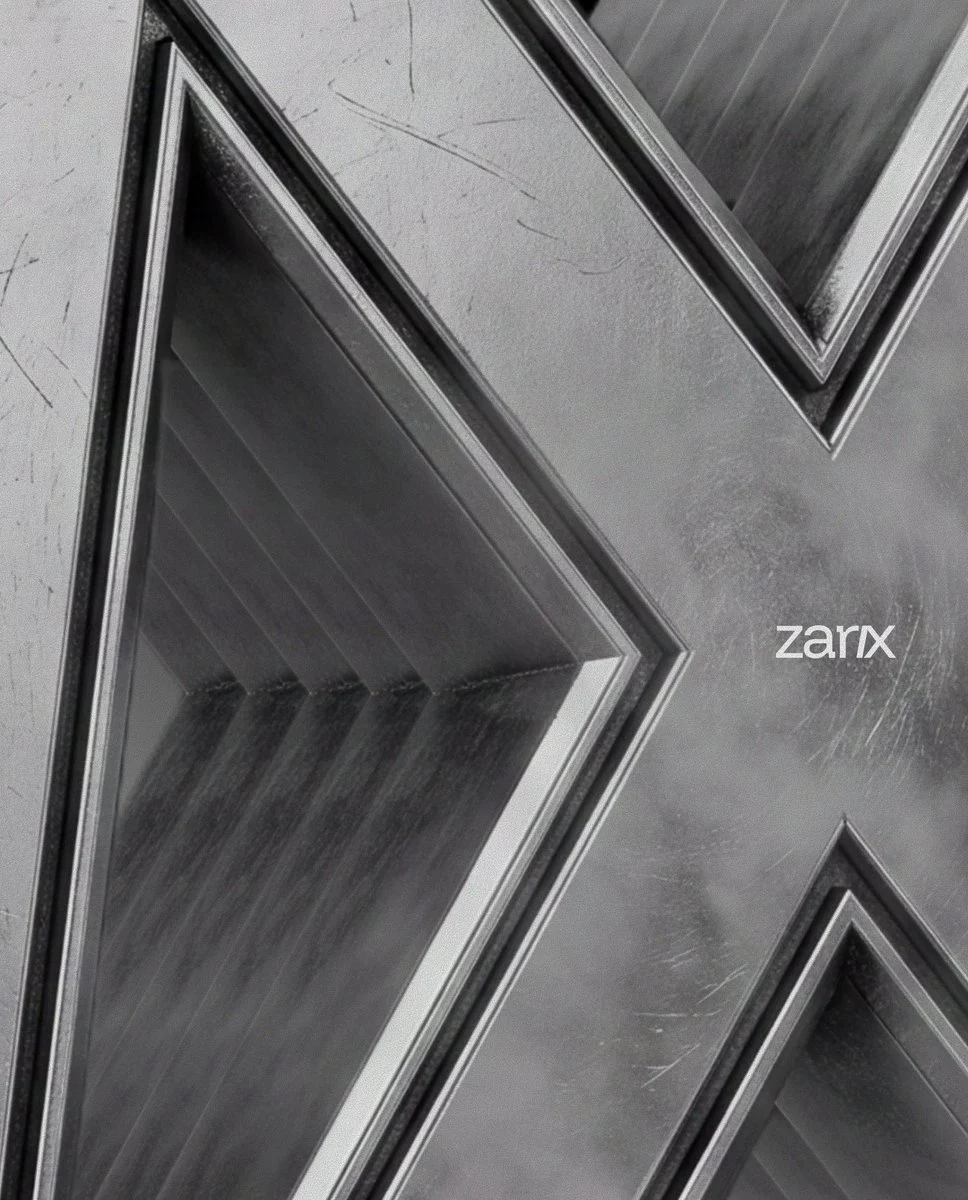 Transform the attached image into a premium 3D metal char...