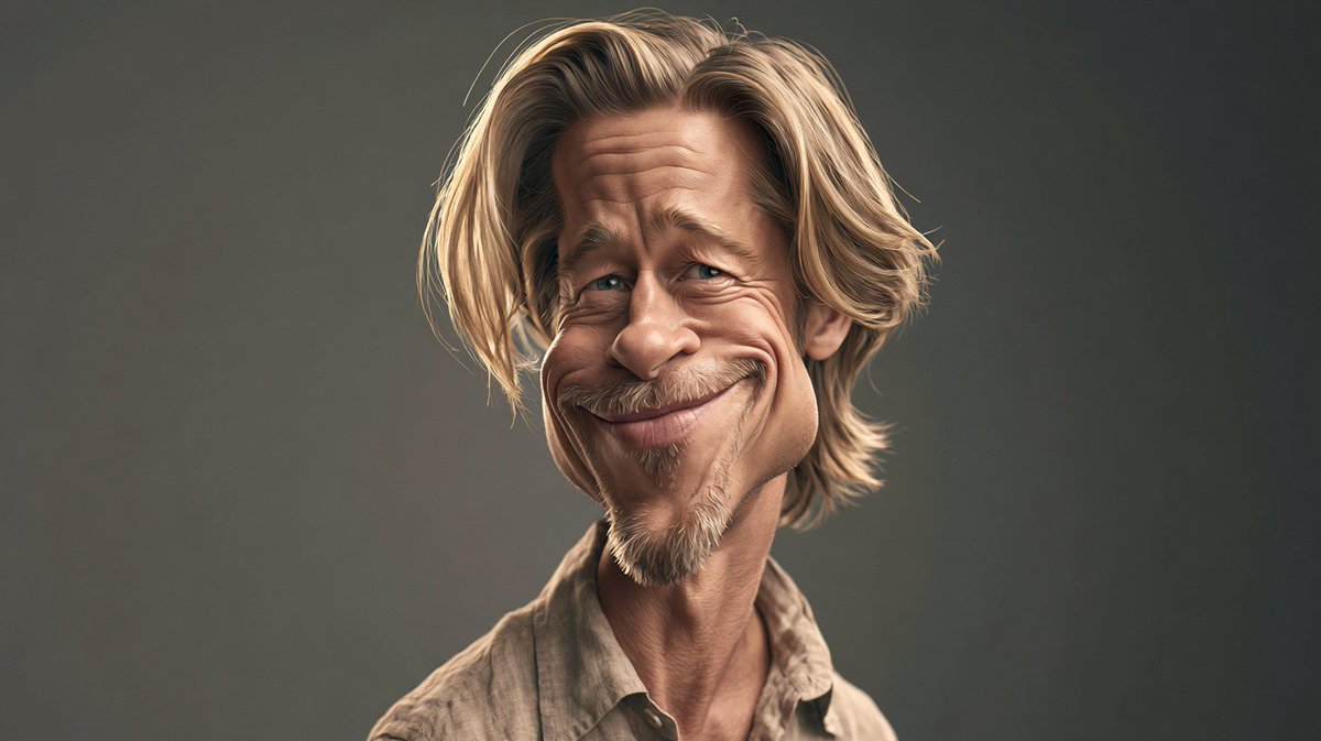 Realistic premium caricature portrait of [NAME], instantly recognizable, with subtly ex...