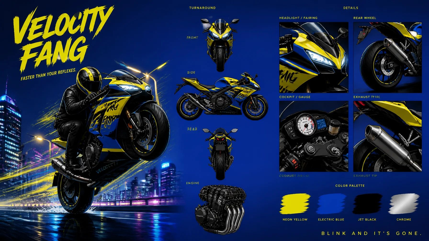 Create a premium cinematic vehicle bible sheet for a spor...