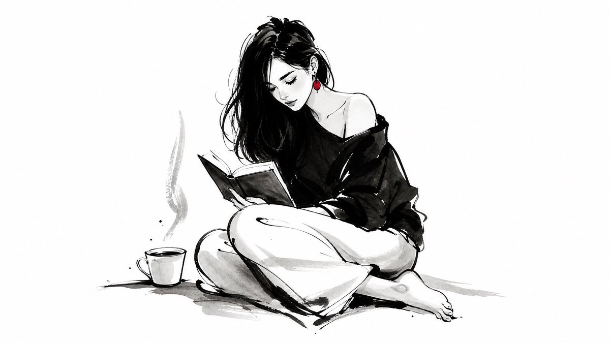 “Expressive minimalist ink illustration of [SUBJECT], confident brush contours, simplif...