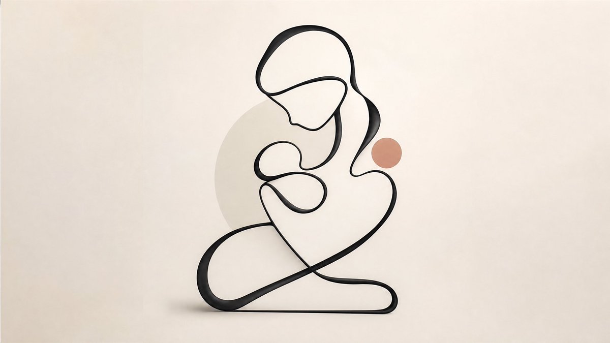 “Abstract continuous-form illustration inspired by a [SUBJECT], one flowing sculptural...