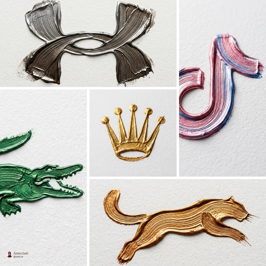 Ultra-realistic macro photograph of a [Logo] created from...