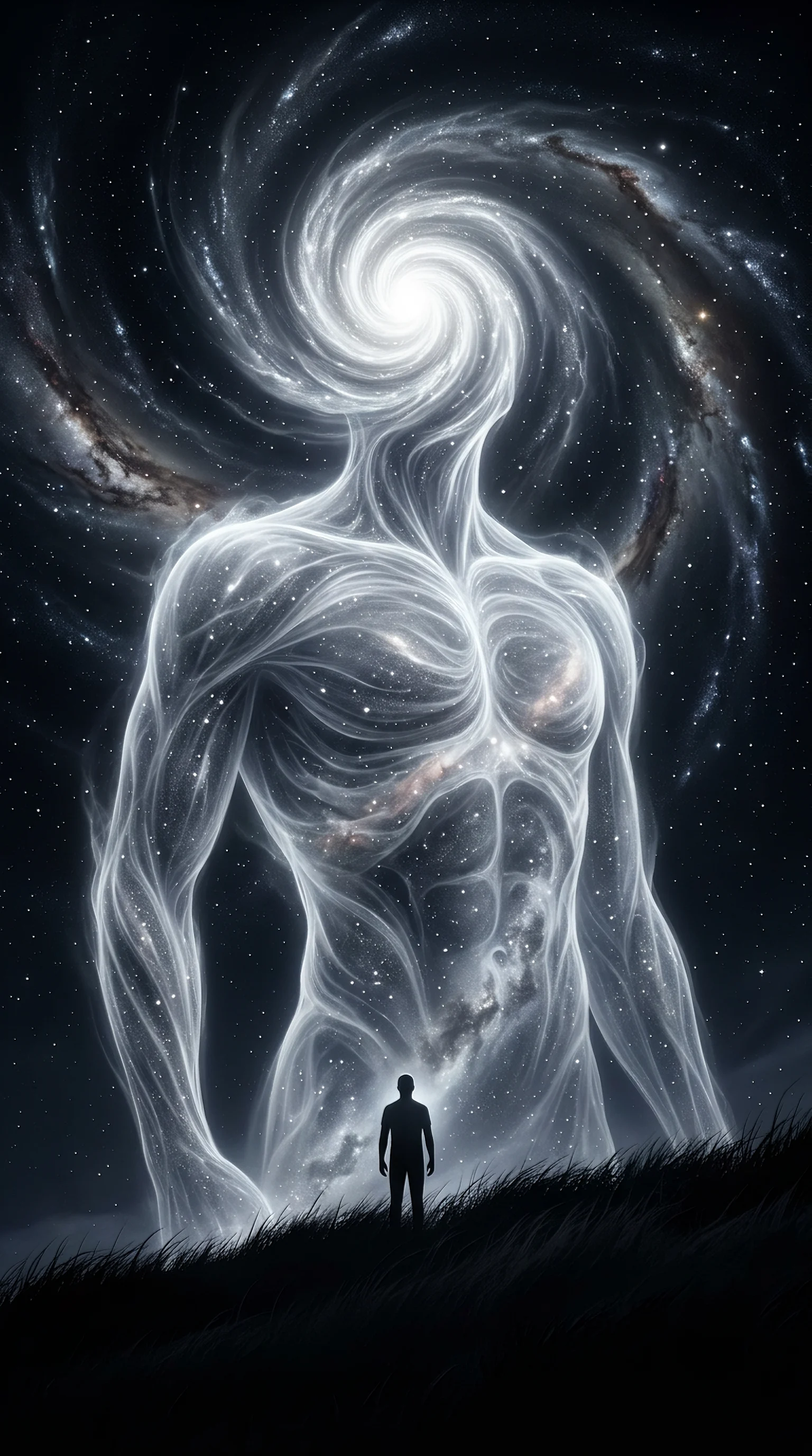 Create an ultra-premium vertical cosmic fantasy illustrat...
