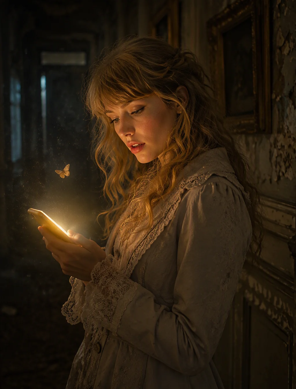 In a decaying Victorian-era hallway, Taylor Swift moves g...