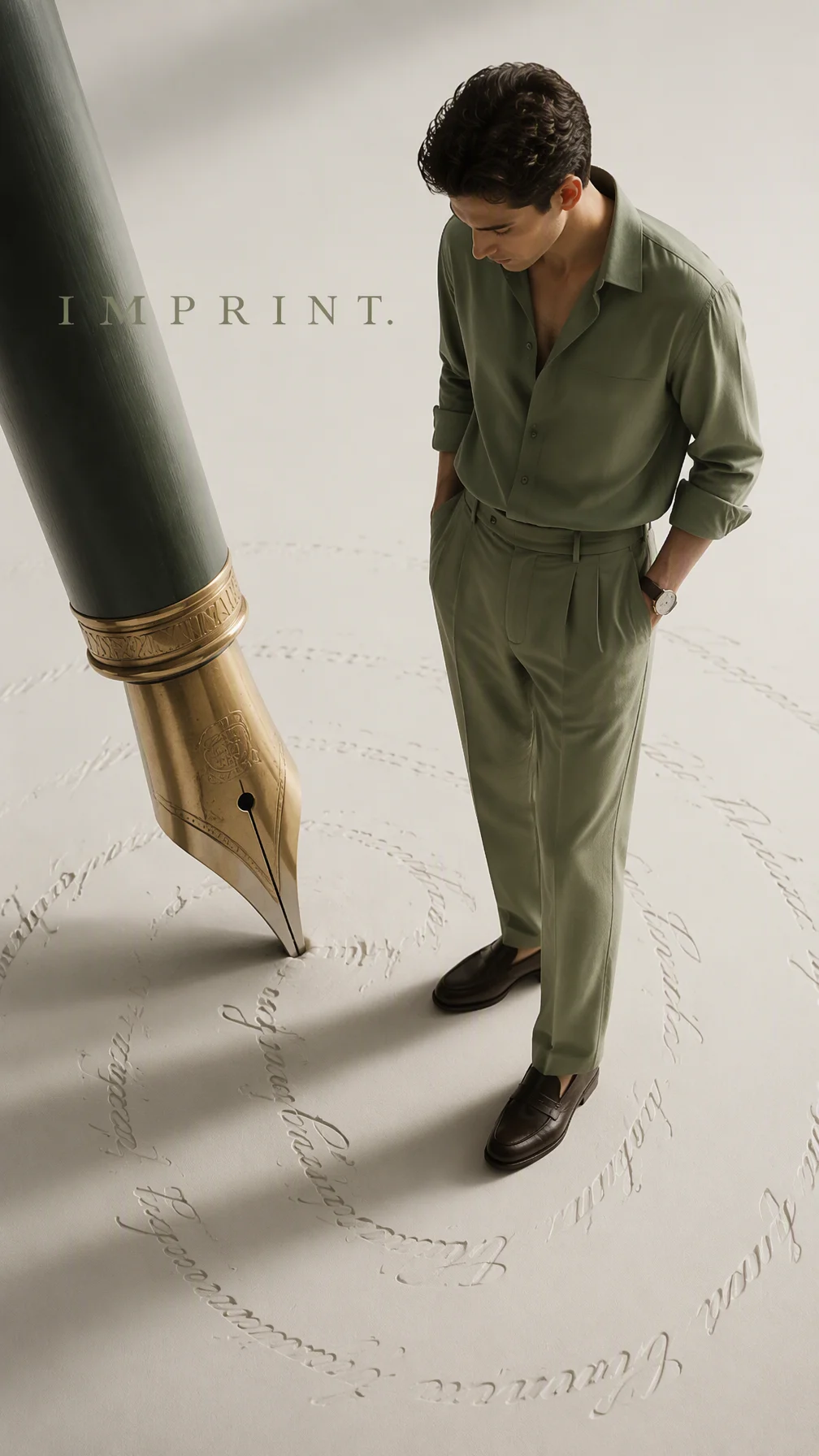 Create a premium 9:16 luxury editorial campaign.Main Subj...