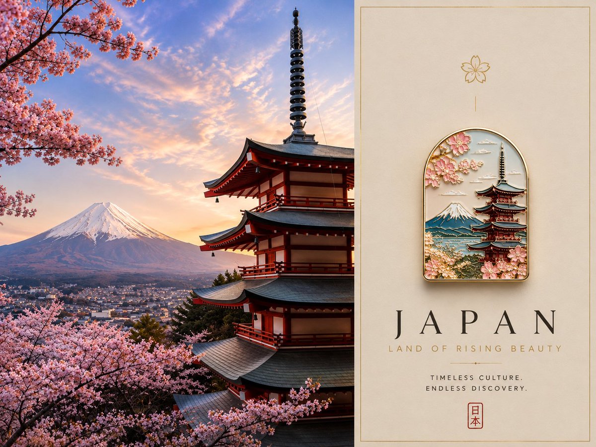 Create a high-end luxury travel poster using the uploaded photo as the sole visual refe...