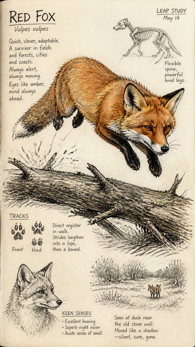 Hand-drawn illustration of [animal], expressive ink and pencil strokes, dynamic anatomy...