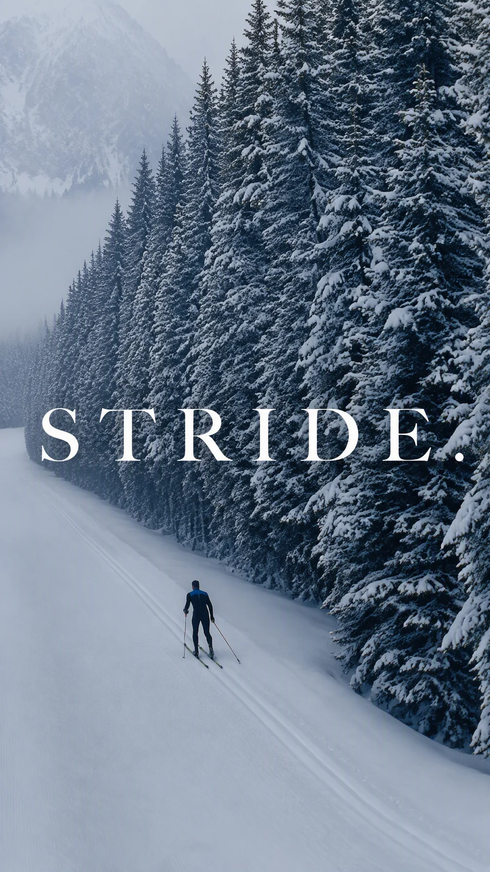 Create a premium 9:16 winter sports editorial. Main Subje...