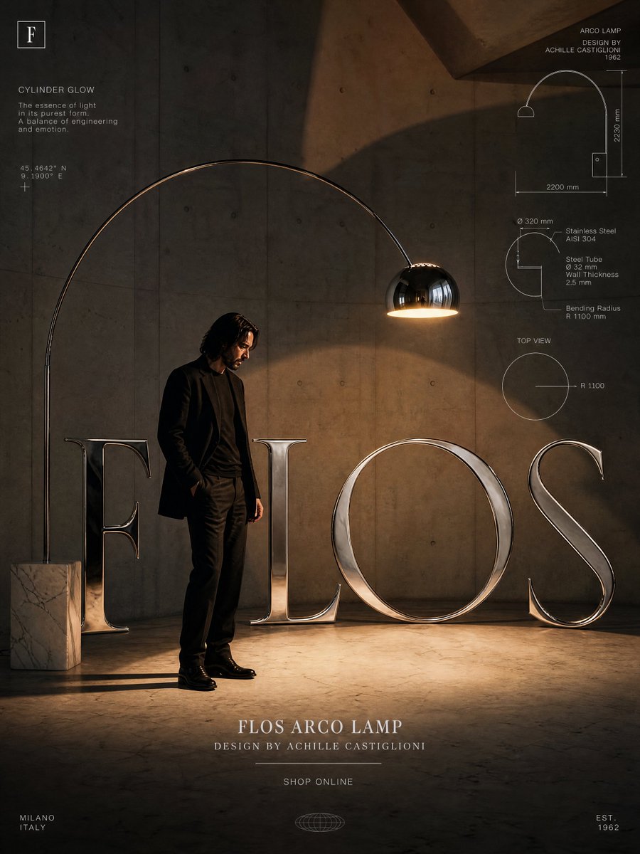 FORMAT: Ultra-Premium Lighting SMM Poster | 3:4 | Instagram Hero | Behance Front Page Q...